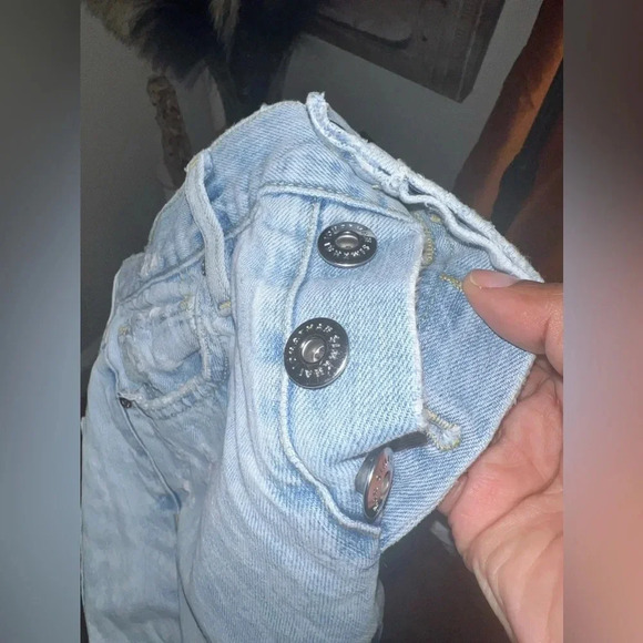 Jonathan Simkhai Paisley Print Distressed Jeans size 26 - Picture 7 of 7